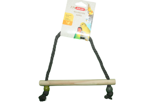 Schommel Hout + Touw | 22x1,5x27cm